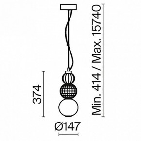 Подвесной светильник Maytoni Collar P069PL-L16G3K в Копейске - kopejsk.mebel24.online | фото 5