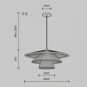 Подвесной светильник Maytoni Costa MOD394PL-01BS1 в Копейске - kopejsk.mebel24.online | фото 5