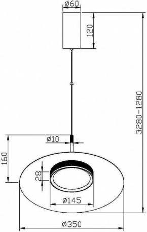 Подвесной светильник Maytoni Halo MOD041PL-L15B3K1 в Копейске - kopejsk.mebel24.online | фото 5