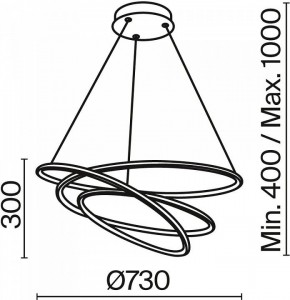 Подвесной светильник Maytoni Halo MOD100PL-L88WK1 в Копейске - kopejsk.mebel24.online | фото 3