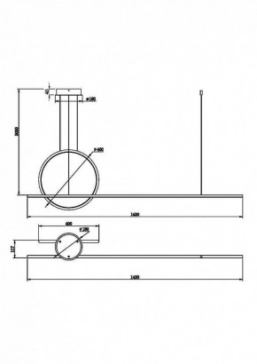 Подвесной светильник Maytoni Halo MOD247PL-L49BK в Копейске - kopejsk.mebel24.online | фото 2