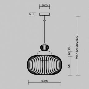 Подвесной светильник Maytoni Levitation MOD376PL-01G в Копейске - kopejsk.mebel24.online | фото 5