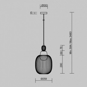 Подвесной светильник Maytoni Levitation MOD376PL-01G1 в Копейске - kopejsk.mebel24.online | фото 5