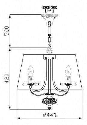 Подвесной светильник Maytoni Olivia ARM326-33-W в Копейске - kopejsk.mebel24.online | фото 3