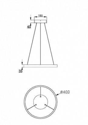 Подвесной светильник Maytoni Rim MOD058PL-L22BSK в Копейске - kopejsk.mebel24.online | фото 3