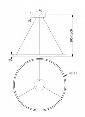 Подвесной светильник Maytoni Rim MOD058PL-L54BS4K в Копейске - kopejsk.mebel24.online | фото 4