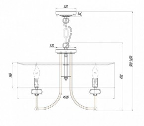 Подвесной светильник Maytoni Roma ARM006PL-06G в Копейске - kopejsk.mebel24.online | фото 3