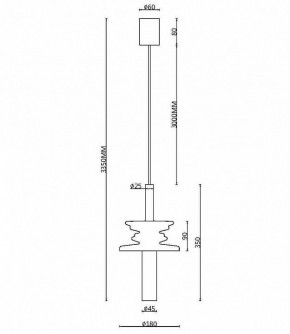 Подвесной светильник Maytoni Sound Wave MOD255PL-01B3 в Копейске - kopejsk.mebel24.online | фото 4