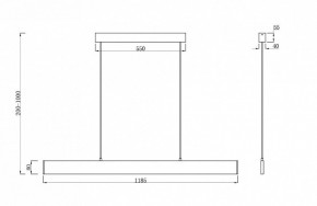 Подвесной светильник Maytoni Step P010PL-L30G3K в Копейске - kopejsk.mebel24.online | фото 4