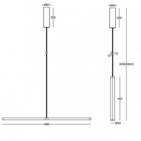Подвесной светильник Maytoni Supersymmetry P096PL-L11BK1 в Копейске - kopejsk.mebel24.online | фото 4