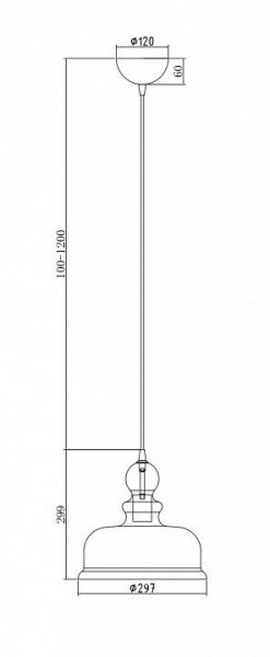 Подвесной светильник Maytoni Tone P001PL-01BZ в Копейске - kopejsk.mebel24.online | фото 4