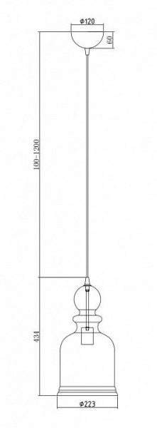 Подвесной светильник Maytoni Tone P002PL-01BZ в Копейске - kopejsk.mebel24.online | фото 5