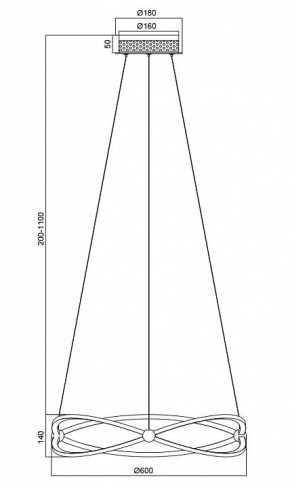 Подвесной светильник Maytoni Weave MOD062PL-L45CH3K в Копейске - kopejsk.mebel24.online | фото 5