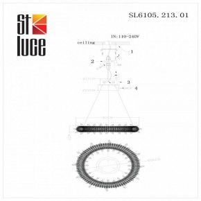 Подвесной светильник ST-Luce Lucchero SL6105.213.01 в Копейске - kopejsk.mebel24.online | фото 6