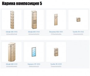 Прихожая Карина (модульная) в Копейске - kopejsk.mebel24.online | фото 2