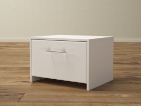 PROxSON Тумба Varna (ЛДСП Белая+экокожа Белый/Белый) 51x40 в Копейске - kopejsk.mebel24.online | фото