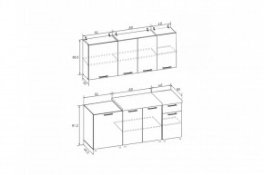 РИО-1 ЛДСП Кухонный гарнитур 1,7 м в Копейске - kopejsk.mebel24.online | фото 7