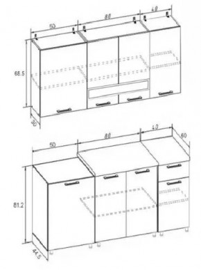 РИО-2 ЛДСП Кухонный гарнитур 1,7 м в Копейске - kopejsk.mebel24.online | фото 7