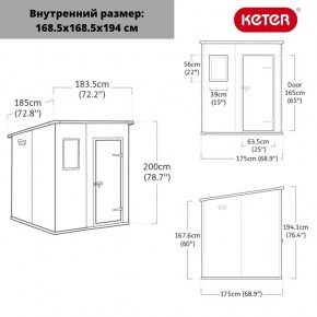 Сарай Манор Пентхаус 6x6 (MANOR PENT 6x6) в Копейске - kopejsk.mebel24.online | фото 3