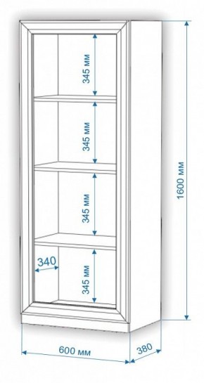 Шкаф для белья Нобиле ВтН-ФГД в Копейске - kopejsk.mebel24.online | фото 2