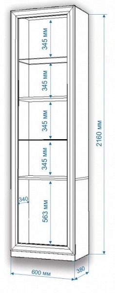 Шкаф для белья Нобиле ВтВ-ФГД-ФГК в Копейске - kopejsk.mebel24.online | фото 3