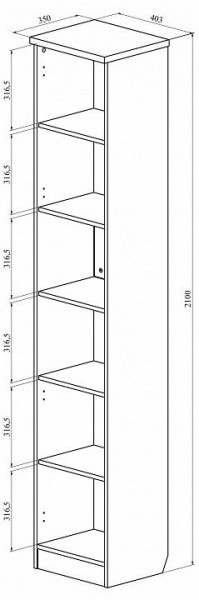 Шкаф для белья Виктория ВИ-07 в Копейске - kopejsk.mebel24.online | фото 3