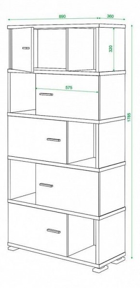 Шкаф комбинированный Домино СБ-30/5 в Копейске - kopejsk.mebel24.online | фото 3