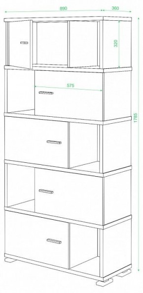 Шкаф комбинированный Домино СБ-30/5 в Копейске - kopejsk.mebel24.online | фото 3