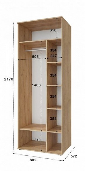 Шкаф комбинированный Эмилия ЭЛ-16К в Копейске - kopejsk.mebel24.online | фото 2