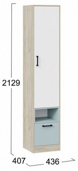 Шкаф комбинированный Оливер 401.002.000 в Копейске - kopejsk.mebel24.online | фото 3