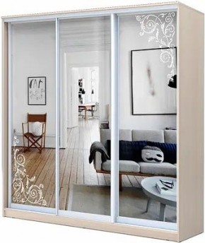 Шкаф-купе ХИТ 22-4-20-656 ОРНАМЕНТ в Копейске - kopejsk.mebel24.online | фото