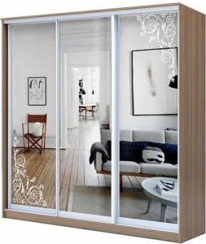 Шкаф-купе ХИТ 23-20/2-656 ОРНАМЕНТ в Копейске - kopejsk.mebel24.online | фото