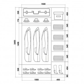 Шкаф-купе ХИТ 24-15-77 (620) в Копейске - kopejsk.mebel24.online | фото 4