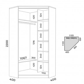 Шкаф-купе ХИТ-У-22-4-55 в Копейске - kopejsk.mebel24.online | фото 2
