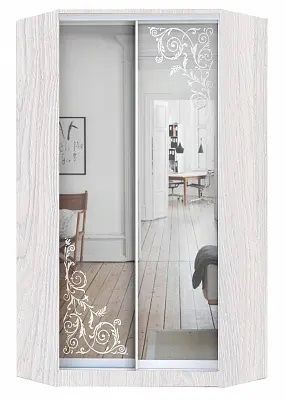 Шкаф-купе ХИТ-У-24-4-66 ОРНАМЕНТ в Копейске - kopejsk.mebel24.online | фото
