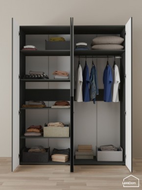 Шкаф Linnea MHR-4-1 2050х1600х510 (Графит-М 11.1.25) в Копейске - kopejsk.mebel24.online | фото 4