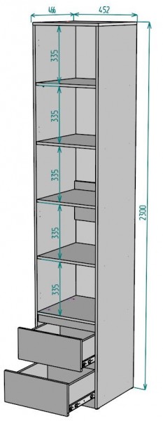 Шкаф Мальта H166 в Копейске - kopejsk.mebel24.online | фото 2