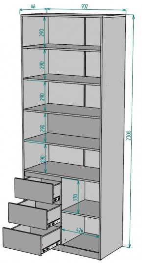 Шкаф Мальта H191 в Копейске - kopejsk.mebel24.online | фото 2