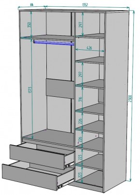 Шкаф Мальта H217 в Копейске - kopejsk.mebel24.online | фото 2