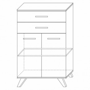 Шкаф низкий Вега Скандинавия в Копейске - kopejsk.mebel24.online | фото 7