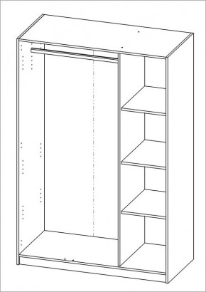 Шкаф ОРИОН трехдверный, цвет Дуб Венге в Копейске - kopejsk.mebel24.online | фото 3