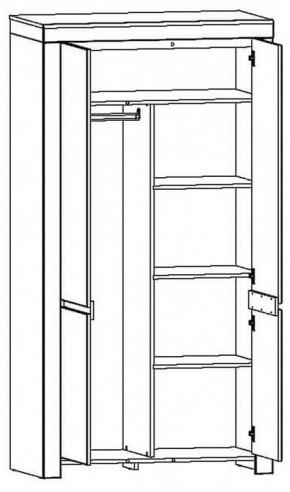 Шкаф платяной Taurus в Копейске - kopejsk.mebel24.online | фото 3