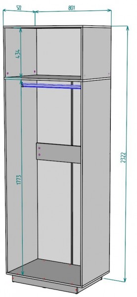 Шкаф "Аврора (H37)" в Копейске - kopejsk.mebel24.online | фото 2