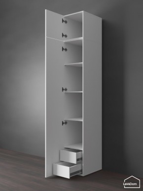 Шкаф с антресолью Linnea MHR-1POA-4 2450х400х510 (Белый-М 11.1.2) в Копейске - kopejsk.mebel24.online | фото 5