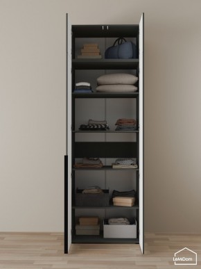 Шкаф с антресолью Linnea MHR-2A-2 2450х800х510 (Графит-М 11.1.25) в Копейске - kopejsk.mebel24.online | фото 4
