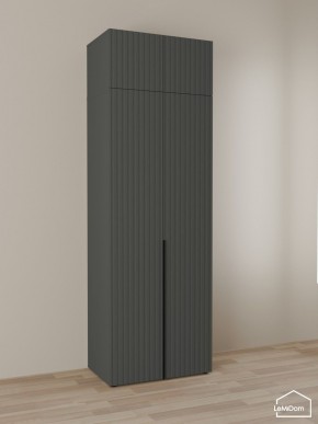 Шкаф с антресолью Linnea MHR-2A-3 2450х800х510 (Графит-М 11.1.25) в Копейске - kopejsk.mebel24.online | фото 1