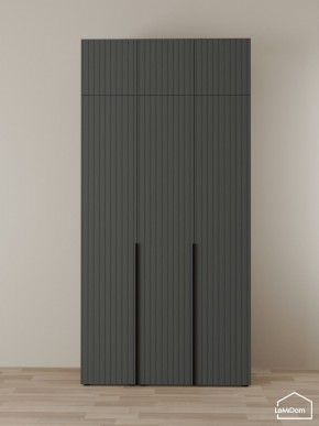 Шкаф с антресолью Linnea MHR-3A-2 2450х1200х510 (Графит-М 11.1.25) в Копейске - kopejsk.mebel24.online | фото