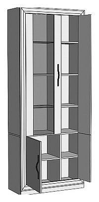 Шкаф-витрина Нобиле ШВтВ-ФСД-ФГК в Копейске - kopejsk.mebel24.online | фото 2