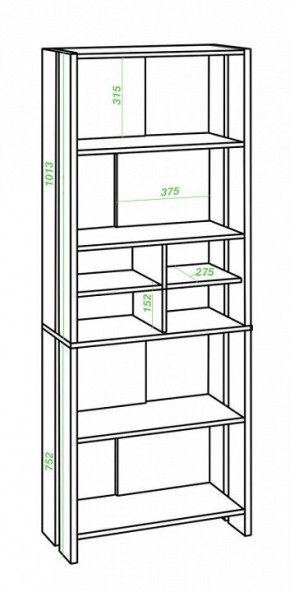 Стеллаж Домино Lite СТЛ-ОВХ в Копейске - kopejsk.mebel24.online | фото 2