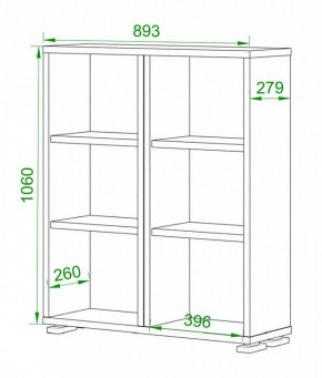 Стеллаж Домино нельсон ПУ-50-1 в Копейске - kopejsk.mebel24.online | фото 2